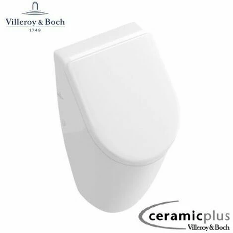 Villeroy & Boch Subway Urinal Mit Wand WC 2.0 Spülrandlos CeramicPlus & QuickRelease SoftClose Slim WC-Sitz, Weiß Alpin – Bild 2