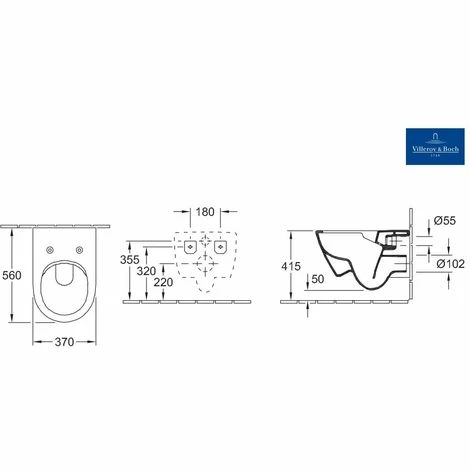 VILLEROY & BOCH V&B Subway 2.0 Wand WC spülrandlos Ceramic Plus und WC-Sitz, weiß VILLEROY & BOCH V&B Subway 2.0 Wand WC Spülrandlos Ceramic Plus Und WC-Sitz, Weiß -VILLEROY & BOCH shop 20109452 3