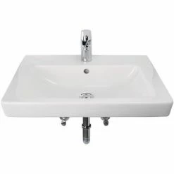 Villeroy & Boch Waschtisch Subway 2.0 Waschtisch-Set, Waschbecken 60 Cm Und Einhebelmischer-Armatur, SilkMove Keramikkartusche, StarLight Oberfläche, Keramik & Messing, Weiß & Chrom, 04589 6 -VILLEROY & BOCH shop 23625770 4