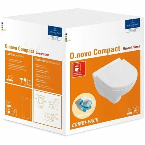 Villeroy & Boch Combi-Pack O.NOVO inkl. Wand-WC tief DirectFlush und WC-Sitz weiß 5688HR01 Villeroy & Boch Combi-Pack O.NOVO Inkl. Wand-WC Tief DirectFlush Und WC-Sitz Weiß 5688HR01 -VILLEROY & BOCH shop 28788978 1