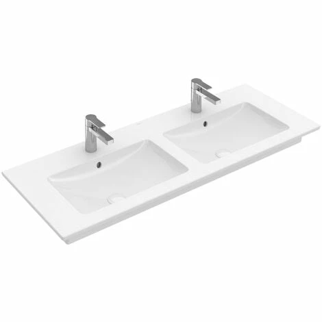 Villeroy & Boch Schrank-Doppelwaschtisch VENTICELLO 1300 x 500 mm, mit Überlauf weiß 4111DL01 Villeroy & Boch Schrank-Doppelwaschtisch VENTICELLO 1300 X 500 Mm, Mit Überlauf Weiß 4111DL01 -VILLEROY & BOCH shop 28822785 1