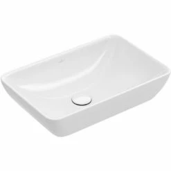 Villeroy & Boch V&B Aufsatzwaschtisch VENTICELLO Halbeinbau, 550x360mm, Mit Überlauf Weiß