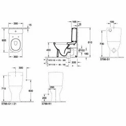 Villeroy & Boch V&B Spülkasten O.NOVO Zulauf Seitlich Oder Von Hinten Weiß -VILLEROY & BOCH shop 32961262 2