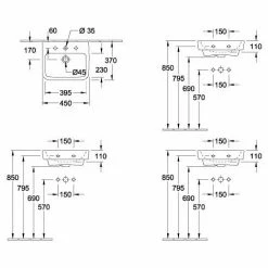 VILLEROY & BOCH V&B Handwaschbecken O.NOVO 450x370mm Mit Überlauf Weiß C+ 434445R1 3 VILLEROY & BOCH V&B Handwaschbecken O.NOVO 450x370mm Mit Überlauf Weiß C+ 434445R1 -VILLEROY & BOCH shop 41437347 2