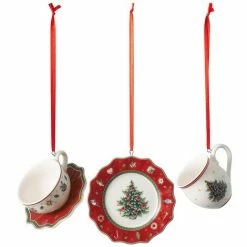 Villeroy & Boch Toy's Delight Decoration Ornamente Geschirrset Rot, 3tlg.
