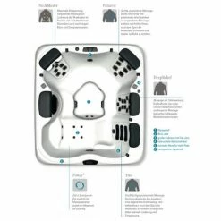 Villeroy & Boch Whirlpool A6L Fitness Edition Snow Timber Ash Grey Für 5 Personen -VILLEROY & BOCH shop 51409757 4