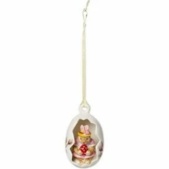 Villeroy & Boch Bunny Tales Ei-Ornament Anna, Blüten Rosa