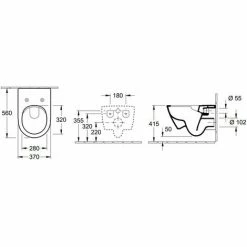 Villeroy & Boch Subway 2.0 Wand-Tiefspül-WC, SupraFix, Weiß 7 Villeroy & Boch Subway 2.0 Wand-Tiefspül-WC, SupraFix, Weiß -VILLEROY & BOCH shop 55341620 3