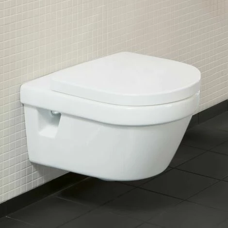 Villeroy & Boch Architectura Wand-Tiefspül-Wand-WC Mit Spülrand, Mit Beschichtung Weiß 3 Villeroy & Boch Architectura Wand-Tiefspül-Wand-WC Mit Spülrand, Mit Beschichtung Weiß