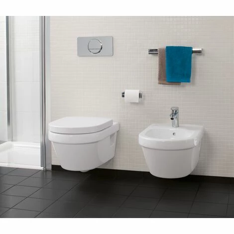 Villeroy & Boch Architectura Wand-Tiefspül-Wand-WC Mit Spülrand, Mit Beschichtung Weiß 4 Villeroy & Boch Architectura Wand-Tiefspül-Wand-WC Mit Spülrand, Mit Beschichtung Weiß – Bild 2
