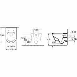 Villeroy & Boch Architectura Wand-Tiefspül-Wand-WC Mit Spülrand, Mit Beschichtung Weiß 7 Villeroy & Boch Architectura Wand-Tiefspül-Wand-WC Mit Spülrand, Mit Beschichtung Weiß -VILLEROY & BOCH shop 55341834 3