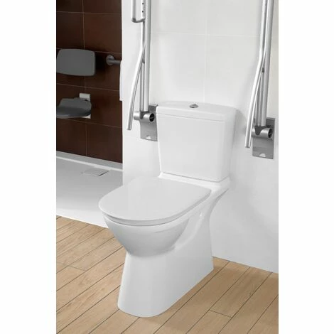 Villeroy & Boch WC-Sitz Vita O.Novo Scharnierwelle Edelstahl, Weiss AntiBac 4 Villeroy & Boch WC-Sitz Vita O.Novo Scharnierwelle Edelstahl, Weiss AntiBac – Bild 2