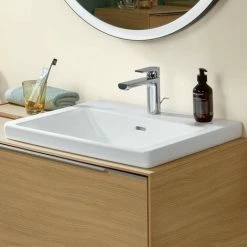 Villeroy & Boch Einbauwaschtisch Subway 3.0, 60 Cm, Weiß Mit Überlauf Mit Hahnloch Ohne Beschichtung