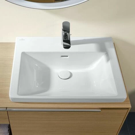 Villeroy & Boch Einbauwaschtisch Subway 3.0, 60 cm, weiß Mit Überlauf Mit Hahnloch Ohne Beschichtung Villeroy & Boch Einbauwaschtisch Subway 3.0, 60 Cm, Weiß Mit Überlauf Mit Hahnloch Ohne Beschichtung -VILLEROY & BOCH shop 56534180 3