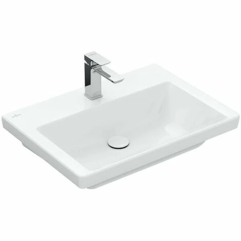 Villeroy & Boch Möbelwaschtisch Subway 3.0, weiß 65 cm Ohne Überlauf Mit 1 Hahnloch Ohne Beschichtung Villeroy & Boch Möbelwaschtisch Subway 3.0, Weiß 65 Cm Ohne Überlauf Mit 1 Hahnloch Ohne Beschichtung -VILLEROY & BOCH shop 56535000 1