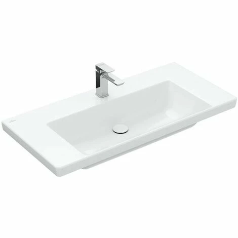 Villeroy & Boch Möbelwaschtisch Subway 3.0, weiß 100 cm Ohne Überlauf Mit 1 Hahnloch Ohne Beschichtung Villeroy & Boch Möbelwaschtisch Subway 3.0, Weiß 100 Cm Ohne Überlauf Mit 1 Hahnloch Ohne Beschichtung -VILLEROY & BOCH shop 56535003 2