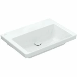Villeroy & Boch Möbelwaschtisch Subway 3.0, Weiß 65 Cm Ohne Überlauf Ohne Hahnloch Ohne Beschichtung -VILLEROY & BOCH shop 56538407 2