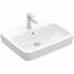 Villeroy & Boch VB Waschbecken O.novo 4A41KG 650x460mm Eckig Weiß Alpin 4A41KG01
