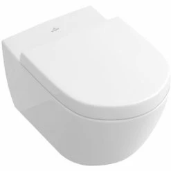 Villeroy & Boch Subway 2.0 WC-Becken Set Spülrandlos DirectFlush Und SupraFix 3.0 + Duroplast Softclose WC-Deckel Mit QuickRelease (SetSubway2.0