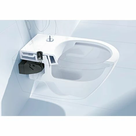 Villeroy & Boch Wand-Tiefspül WC Venticello, spülrandlos, CeramicPlus Oberfläche, mit WC-Sitz, Absenkautomatik Villeroy & Boch Wand-Tiefspül WC Venticello, Spülrandlos, CeramicPlus Oberfläche, Mit WC-Sitz, Absenkautomatik -VILLEROY & BOCH shop 61064086 2