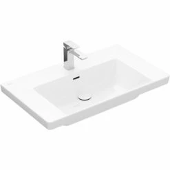 Villeroy & Boch V&B Schrankwaschtisch Subway 3.0 800x470 Mm Re-eckig 1HL. M. ÜL. Weiß Alpin Cplus 4A7080R1