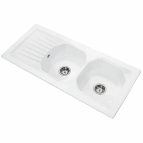 Villeroy & Boch Nestor Plus Set Einbauspüle 113 x 51,5 cm 2 Becken, umkehrbare Abtropffläche + Spültischbatterie mit Schwenkarm, 2 Düsen Villeroy & Boch Nestor Plus Set Einbauspüle 113 X 51,5 Cm 2 Becken, Umkehrbare Abtropffläche + Spültischbatterie Mit Schwenkarm, 2 Düsen -VILLEROY & BOCH shop 68147287 2