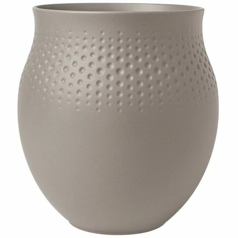 Villeroy & Boch Manufacture Collier taupe Vase Perle groß Villeroy & Boch Manufacture Collier Taupe Vase Perle Groß -VILLEROY & BOCH shop 70310047 1