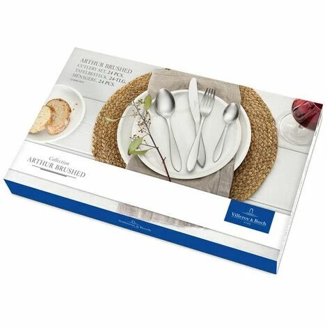 Villeroy & Boch Arthur Gebürstet Tafelbesteck 24tlg. 3 Villeroy & Boch Arthur Gebürstet Tafelbesteck 24tlg.