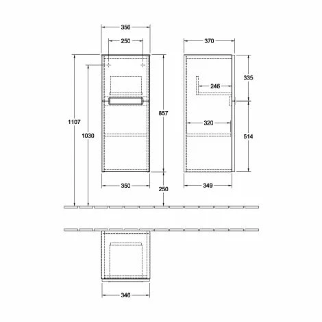 Villeroy & Boch Subway 2.0 Seitenschrank Mit 1 Tür Und 1 Auszug Links Truffle Grey Silberfarbig Matt Grey 3 Villeroy & Boch Subway 2.0 Seitenschrank Mit 1 Tür Und 1 Auszug Links Truffle Grey Silberfarbig Matt Grey
