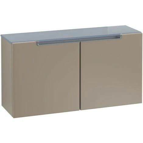 Villeroy & Boch Subway 2.0 Sideboard Mit 2 Türen Truffle Grey Chromfarbig Glänzend White 6 Villeroy & Boch Subway 2.0 Sideboard Mit 2 Türen Truffle Grey Chromfarbig Glänzend White – Bild 4