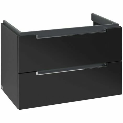 Villeroy & Boch Subway 2.0 Waschtischunterschrank XL mit 2 Auszügen 78,7 cm Black Matt Lacquer Chromfarbig Glänzend Villeroy & Boch Subway 2.0 Waschtischunterschrank XL Mit 2 Auszügen 78,7 Cm Black Matt Lacquer Chromfarbig Glänzend -VILLEROY & BOCH shop 70940076 3
