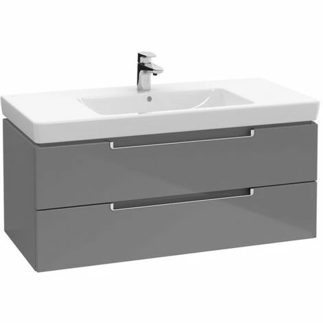 Villeroy & Boch Subway 2.0 Waschtischunterschrank mit 2 Auszügen 98,7 cm Glossy Grey Chromfarbig Glänzend Villeroy & Boch Subway 2.0 Waschtischunterschrank Mit 2 Auszügen 98,7 Cm Glossy Grey Chromfarbig Glänzend -VILLEROY & BOCH shop 70940079 1