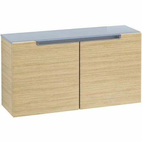 Villeroy & Boch Subway 2.0 Sideboard Mit 2 Türen Nordic Oak Chromfarbig Glänzend Silver Grey 6 Villeroy & Boch Subway 2.0 Sideboard Mit 2 Türen Nordic Oak Chromfarbig Glänzend Silver Grey – Bild 4