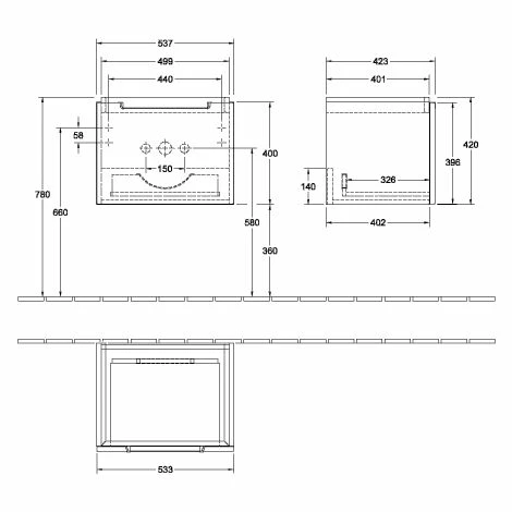 Villeroy & Boch Subway 2.0 Waschtischunterschrank Mit 1 Auszug 53,7 Cm Arizona Oak Silberfarbig Matt 3 Villeroy & Boch Subway 2.0 Waschtischunterschrank Mit 1 Auszug 53,7 Cm Arizona Oak Silberfarbig Matt
