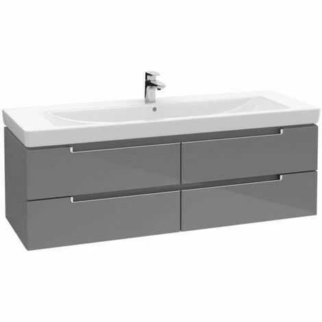 Villeroy & Boch Subway 2.0 Waschtischunterschrank mit 4 Auszügen White Wood Silberfarbig Matt Villeroy & Boch Subway 2.0 Waschtischunterschrank Mit 4 Auszügen White Wood Silberfarbig Matt -VILLEROY & BOCH shop 70940250 1