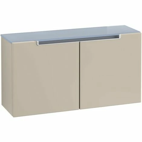 Villeroy & Boch Subway 2.0 Sideboard Mit 2 Türen Soft Grey Silberfarbig Matt Silver Grey 6 Villeroy & Boch Subway 2.0 Sideboard Mit 2 Türen Soft Grey Silberfarbig Matt Silver Grey – Bild 4