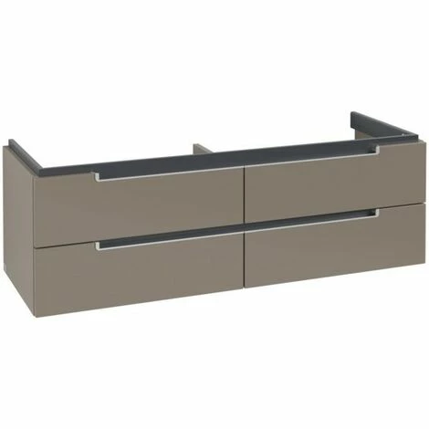 Villeroy & Boch Subway 2.0 Waschtischunterschrank mit 4 Auszügen für Doppelwaschtisch Truffle Grey Silberfarbig Matt Villeroy & Boch Subway 2.0 Waschtischunterschrank Mit 4 Auszügen Für Doppelwaschtisch Truffle Grey Silberfarbig Matt -VILLEROY & BOCH shop 70940274 3