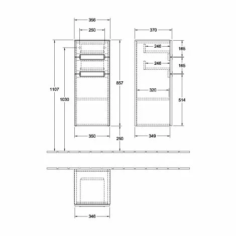 Villeroy & Boch Subway 2.0 Seitenschrank Mit 1 Tür Und 2 Schubladen Rechts Nordic Oak Silberfarbig Matt Grey 3 Villeroy & Boch Subway 2.0 Seitenschrank Mit 1 Tür Und 2 Schubladen Rechts Nordic Oak Silberfarbig Matt Grey
