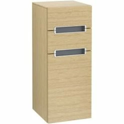 Villeroy & Boch Subway 2.0 Seitenschrank Mit 1 Tür Und 2 Schubladen Rechts Nordic Oak Silberfarbig Matt Grey 5 Villeroy & Boch Subway 2.0 Seitenschrank Mit 1 Tür Und 2 Schubladen Rechts Nordic Oak Silberfarbig Matt Grey -VILLEROY & BOCH shop 70940330 2