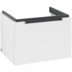 Villeroy & Boch Subway 2.0 Waschtischunterschrank Mit 1 Auszug 58,7 Cm White Matt Silberfarbig Matt -VILLEROY & BOCH shop 70940349 3