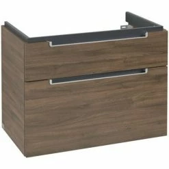 Villeroy & Boch Subway 2.0 Waschtischunterschrank XXL Mit 2 Auszügen 78,7 Cm Arizona Oak Silberfarbig Matt -VILLEROY & BOCH shop 70940395 2