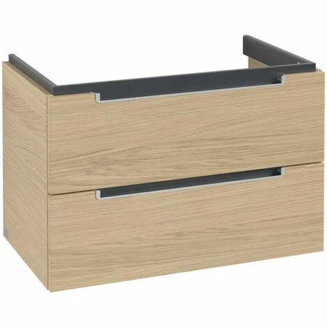 Villeroy & Boch Subway 2.0 Waschtischunterschrank XL mit 2 Auszügen 78,7 cm Nordic Oak Silberfarbig Matt Villeroy & Boch Subway 2.0 Waschtischunterschrank XL Mit 2 Auszügen 78,7 Cm Nordic Oak Silberfarbig Matt -VILLEROY & BOCH shop 70940404 3