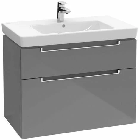 Villeroy & Boch Subway 2.0 Waschtischunterschrank XXL Mit 2 Auszügen 78,7 Cm White Matt Chromfarbig Glänzend 4 Villeroy & Boch Subway 2.0 Waschtischunterschrank XXL Mit 2 Auszügen 78,7 Cm White Matt Chromfarbig Glänzend – Bild 2