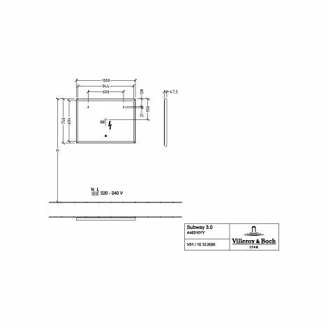 Villeroy & Boch Subway 3.0 Spiegel Eckig 100 Black Matt 3 Villeroy & Boch Subway 3.0 Spiegel Eckig 100 Black Matt