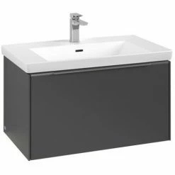 Villeroy & Boch Subway 3.0 Waschtischunterschrank 772mm Mit 1 Auszug Graphite Mit Beleuchtung Aluminium Glänzend 4 Villeroy & Boch Subway 3.0 Waschtischunterschrank 772mm Mit 1 Auszug Graphite Mit Beleuchtung Aluminium Glänzend -VILLEROY & BOCH shop 71070216 3