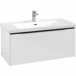 Villeroy & Boch Subway 3.0 Waschtischunterschrank 973mm Mit 1 Auszug Brilliant White Ohne Beleuchtung Volcano Black 4 Villeroy & Boch Subway 3.0 Waschtischunterschrank 973mm Mit 1 Auszug Brilliant White Ohne Beleuchtung Volcano Black -VILLEROY & BOCH shop 71070249 3