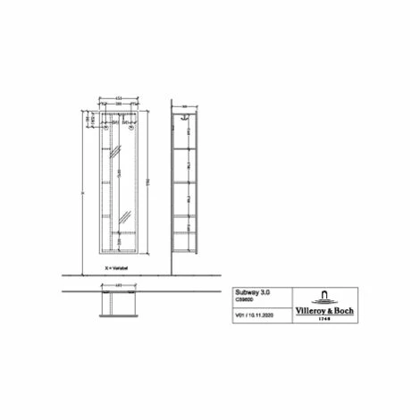 Villeroy & Boch Subway 3.0 Spiegelregal Brilliant White Regal Links Villeroy & Boch Subway 3.0 Spiegelregal Brilliant White Regal Links -VILLEROY & BOCH shop 71070292 1
