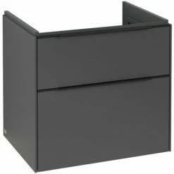 Villeroy & Boch Subway 3.0 Waschtischunterschrank XL 622mm Mit 2 Auszügen Graphite Mit Beleuchtung Volcano Black -VILLEROY & BOCH shop 71070332 2