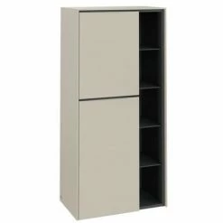 Villeroy & Boch Subway 3.0 Mittelschrank Mit 2 Türen Einfarbig Links Cashmere Grey -VILLEROY & BOCH shop 71070341 2