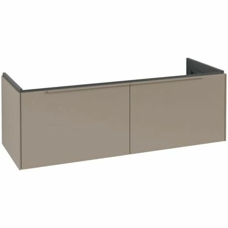 Villeroy & Boch Subway 3.0 Waschtischunterschrank 1272mm Mit 2 Auszügen Einfarbig Taupe Ohne Beleuchtung 3 Villeroy & Boch Subway 3.0 Waschtischunterschrank 1272mm Mit 2 Auszügen Einfarbig Taupe Ohne Beleuchtung